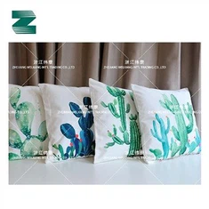 ポリエステルキャンバススクエアプリントクッション