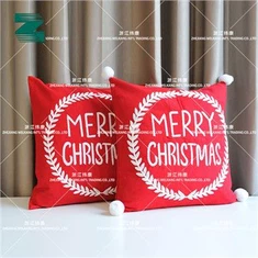 クリスマス刺繍装飾クッション装飾正方形枕カバー