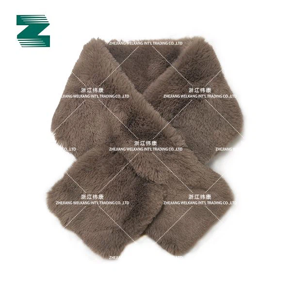 Solid Color Faux Fur Scarf