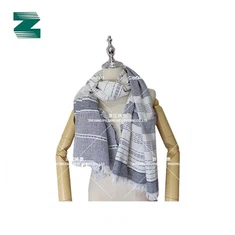 コットンリネン混ショール